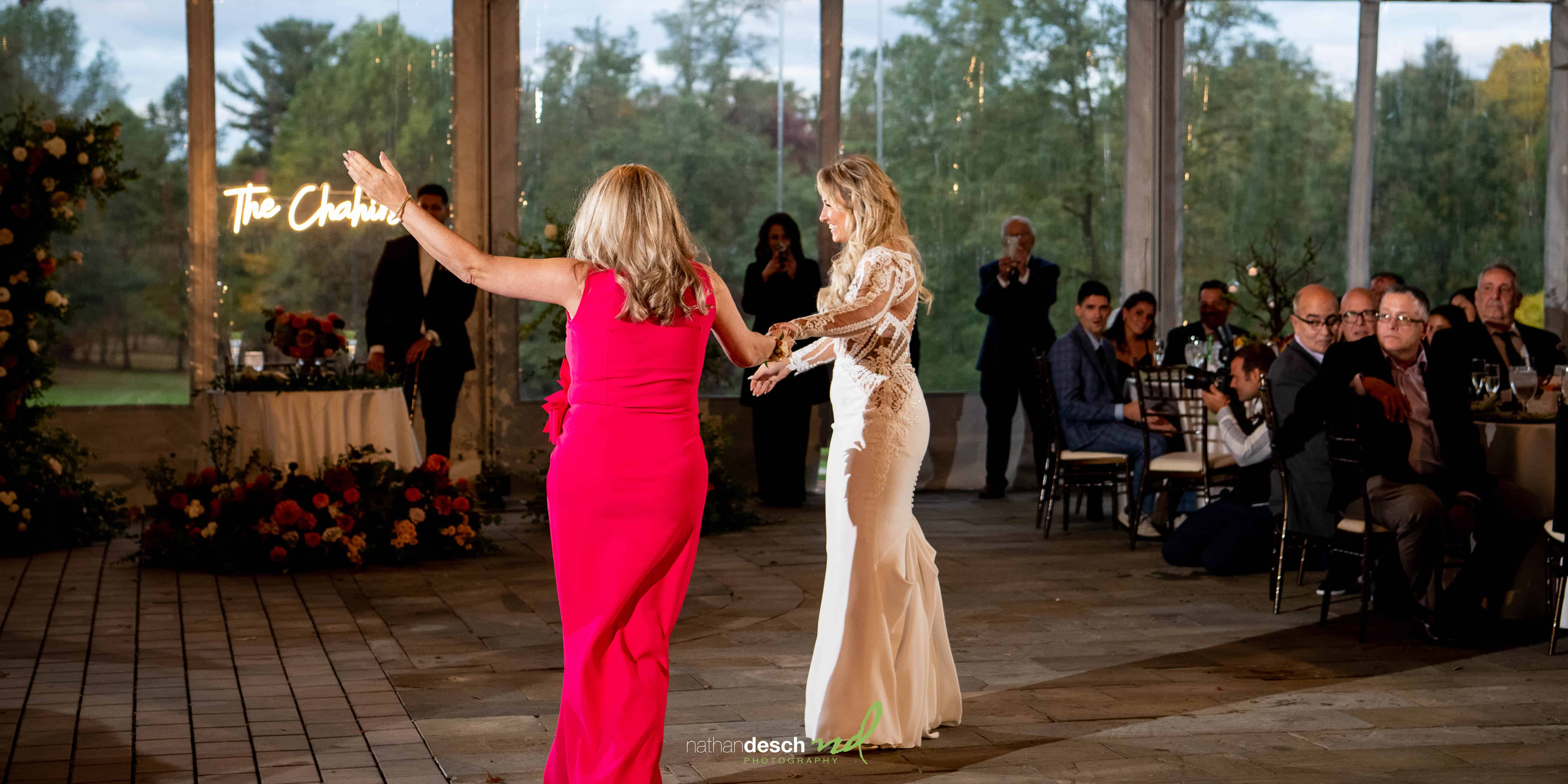 bride and mom dance