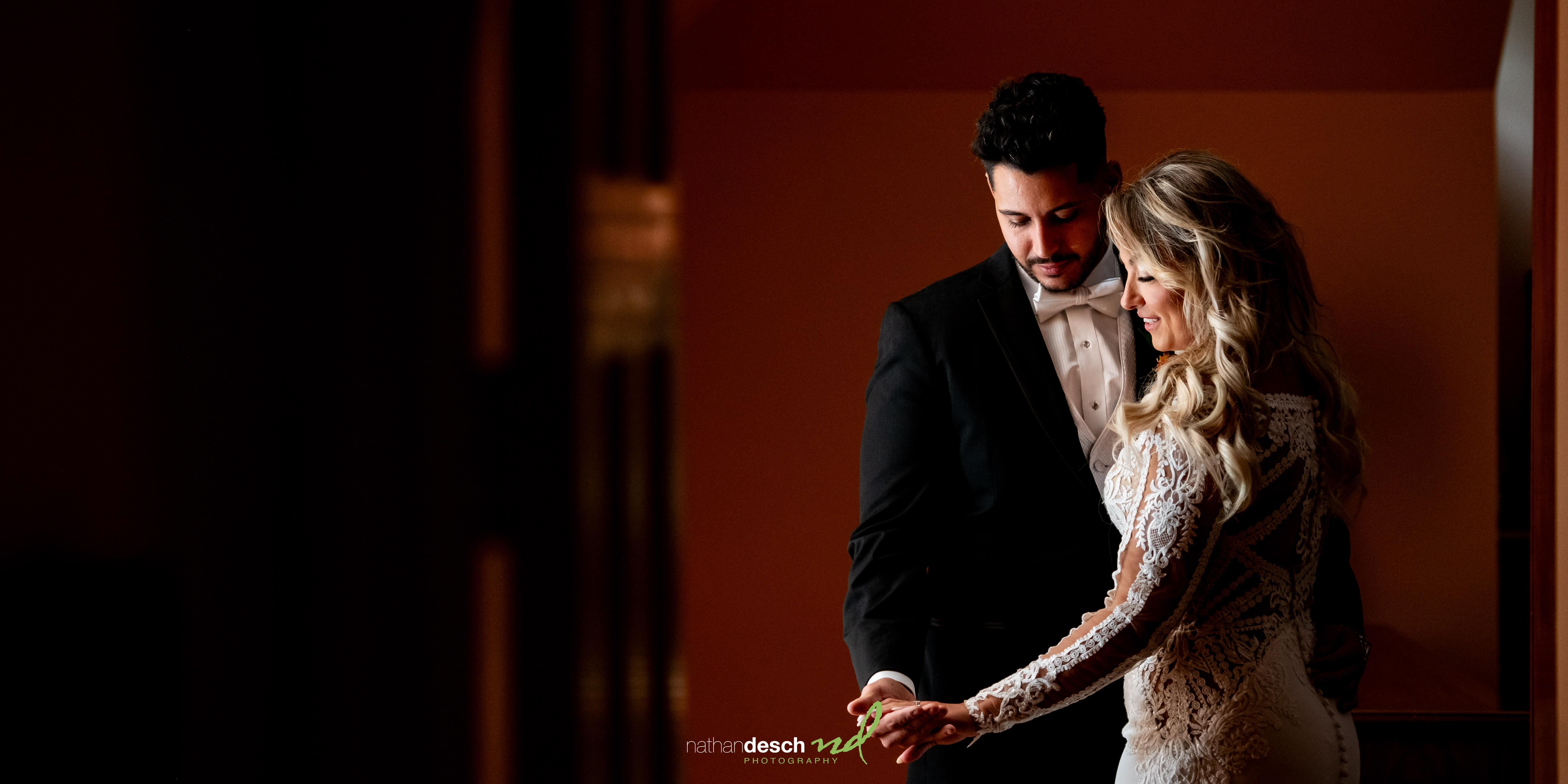 Timeless portraits of bride and groom
