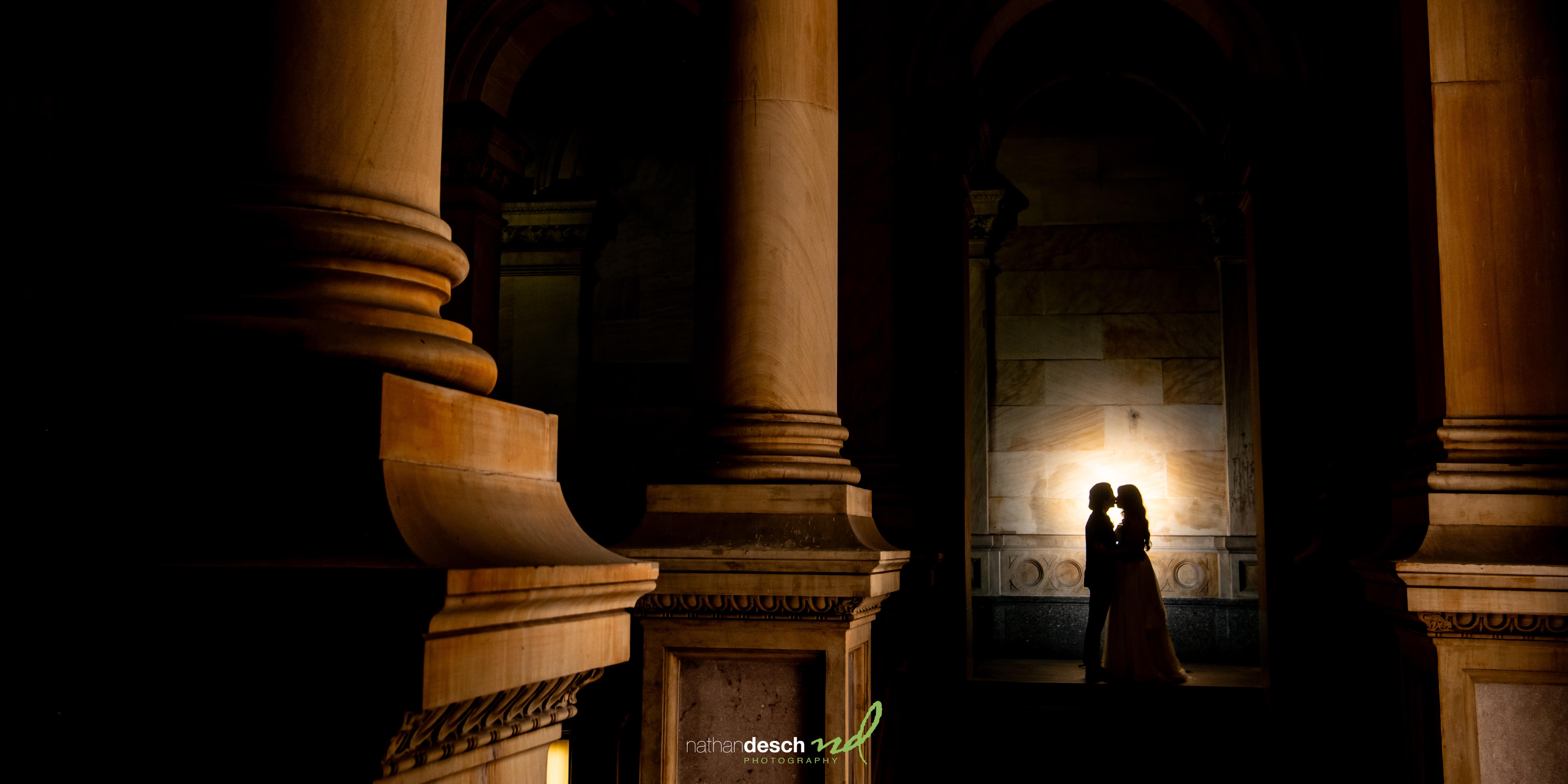 city hall in Philadelphia portraits with bride and groom