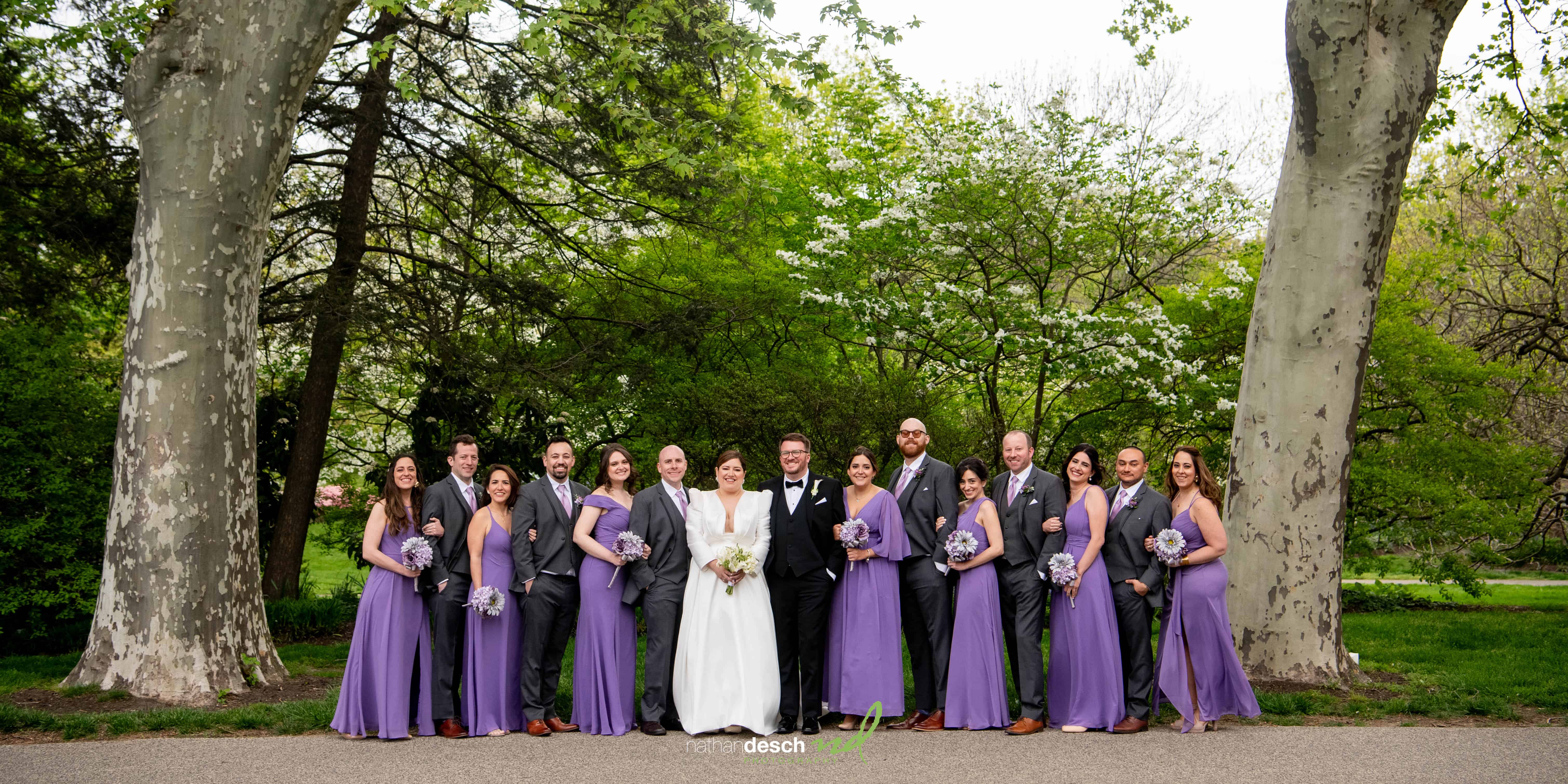 Azalea Garden wedding party