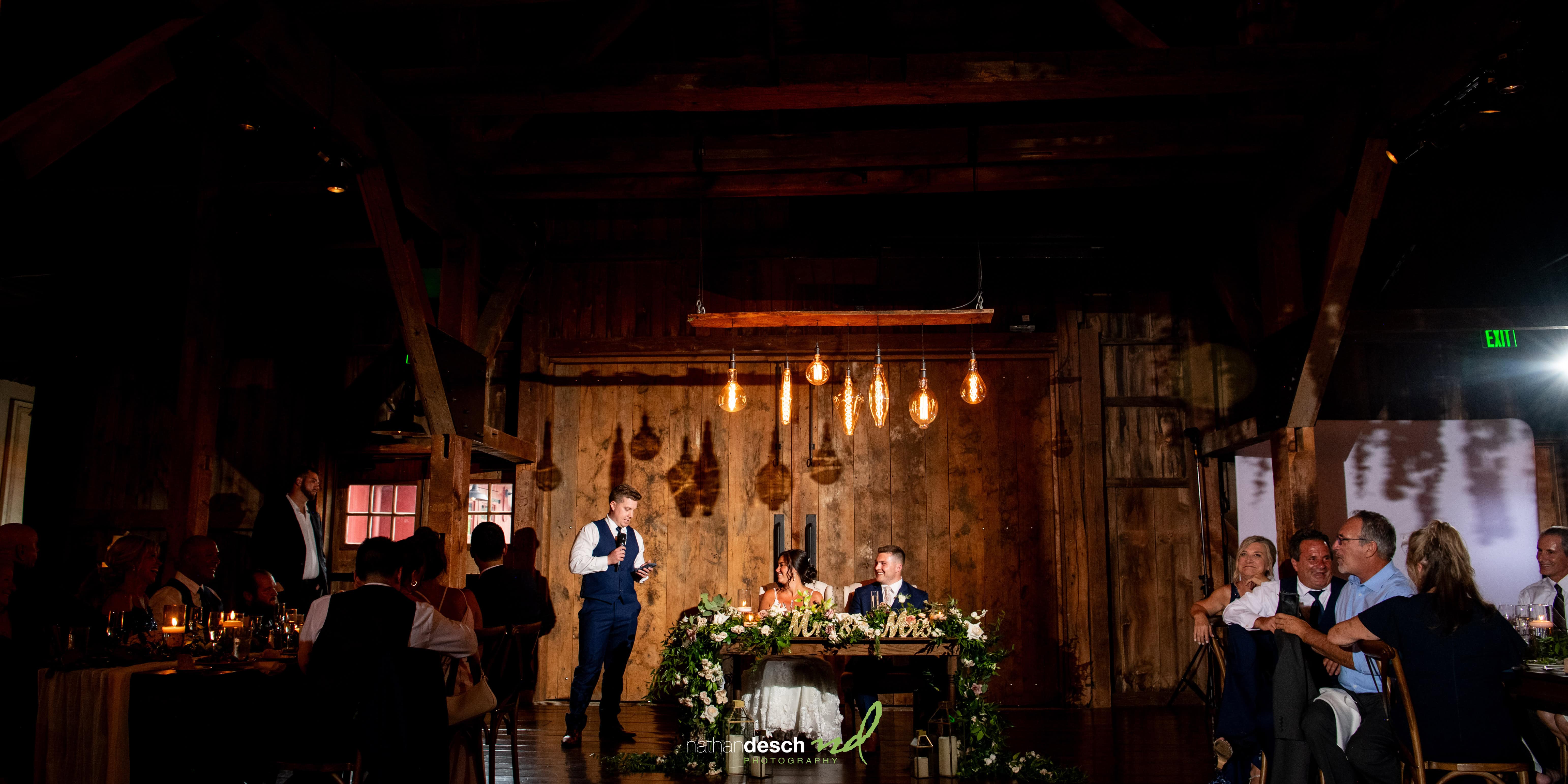 Best Man toast at wedding