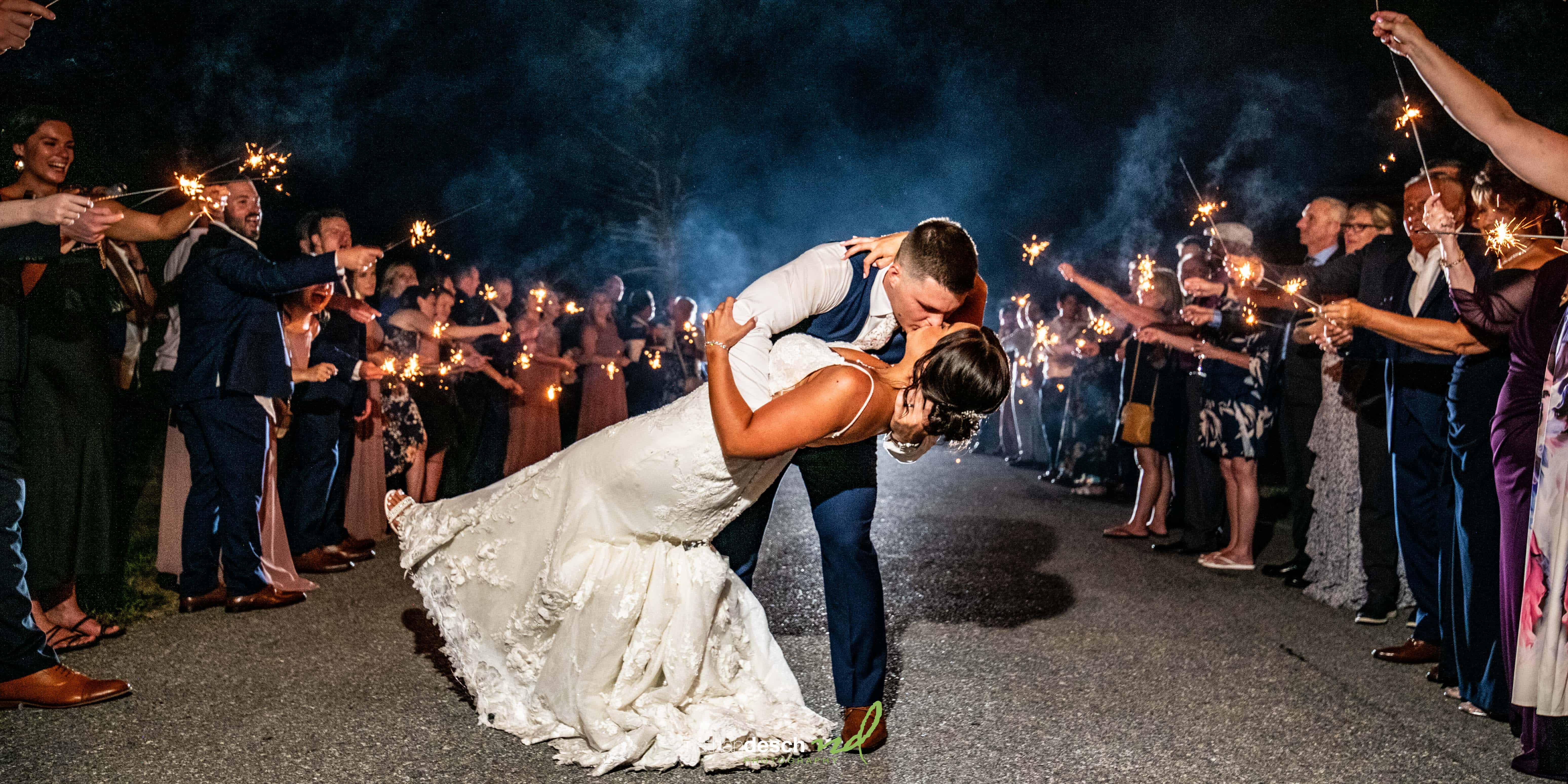 sparkler exit at farm at eagles ridge