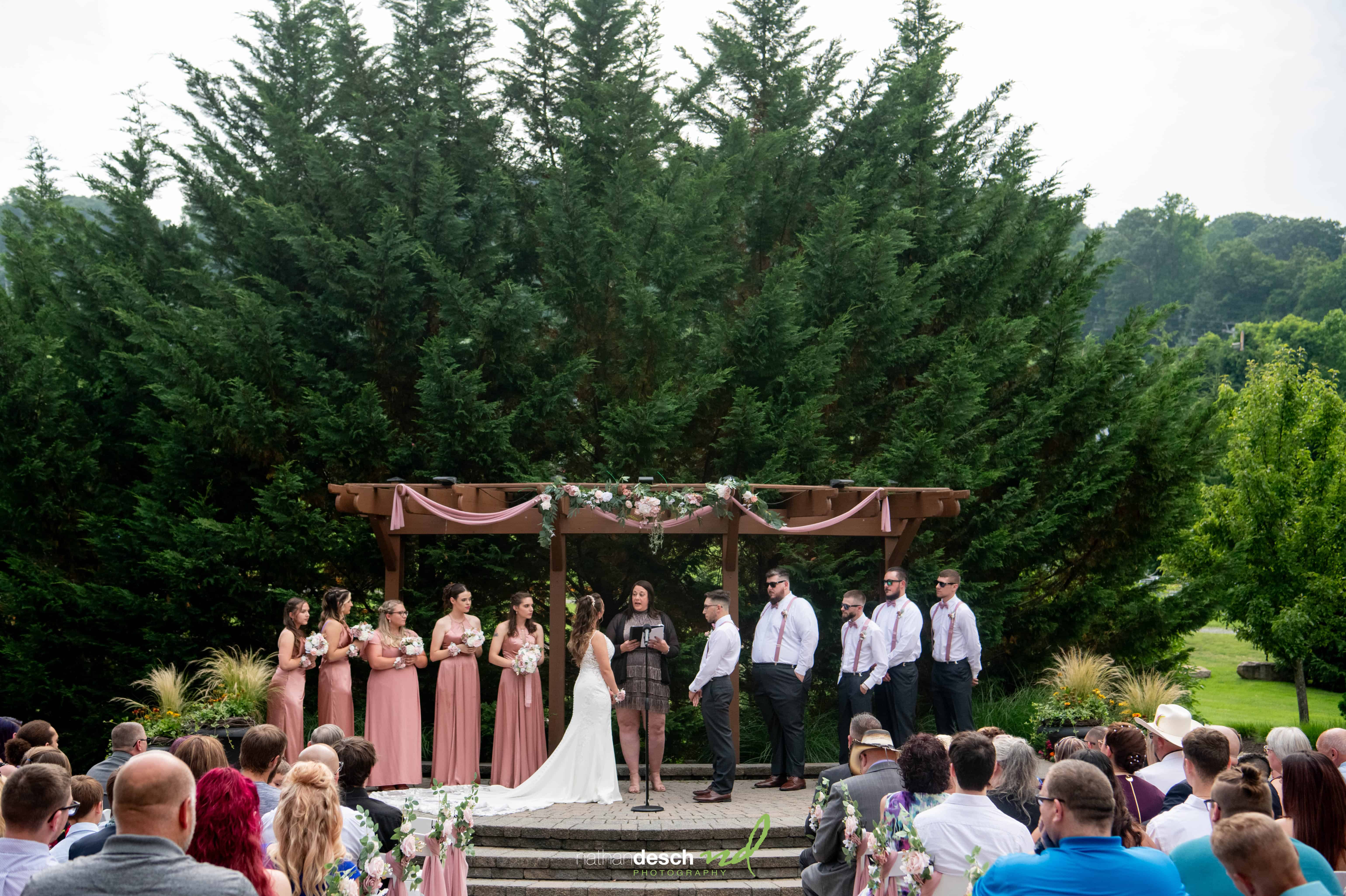 wedding ceremony at bear creek