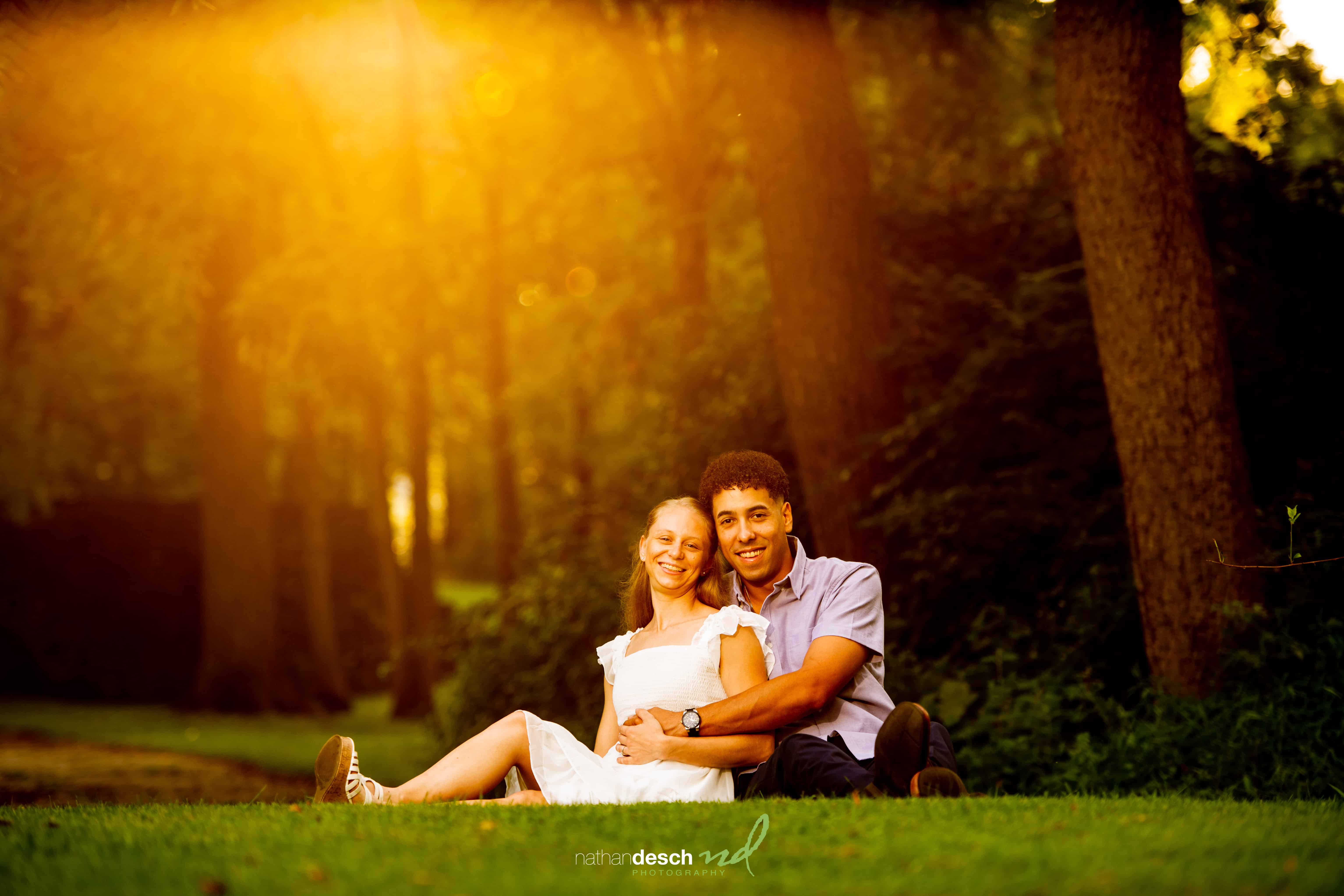 couple sitting in grass