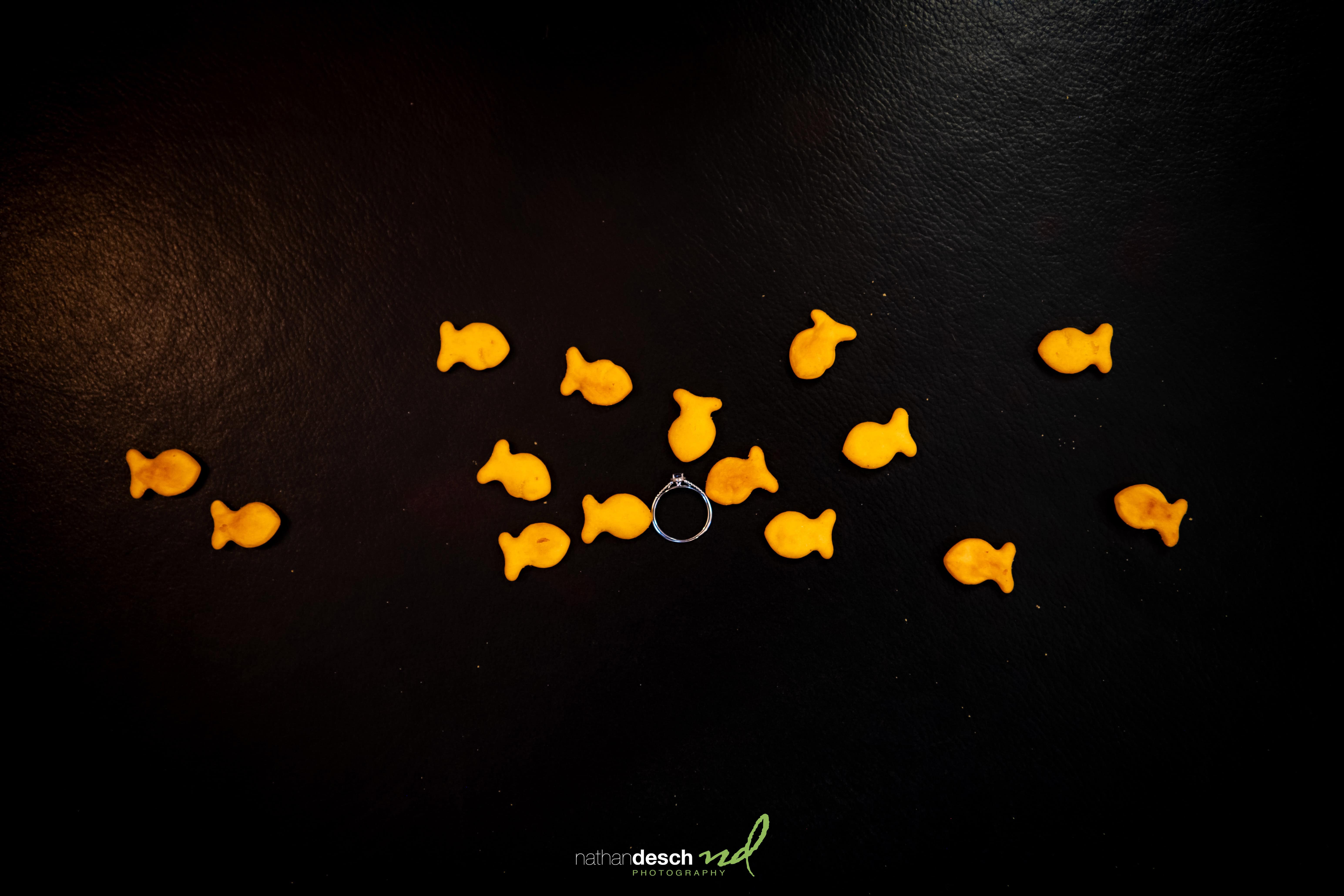 goldfish and wedding ring